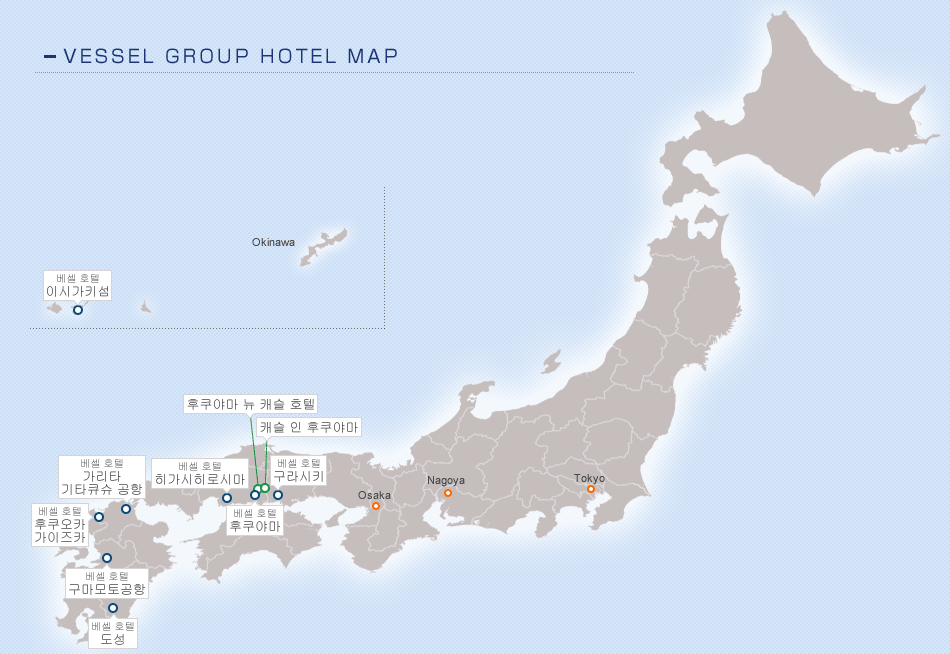 VESSEL GROUP HOTEL MAP